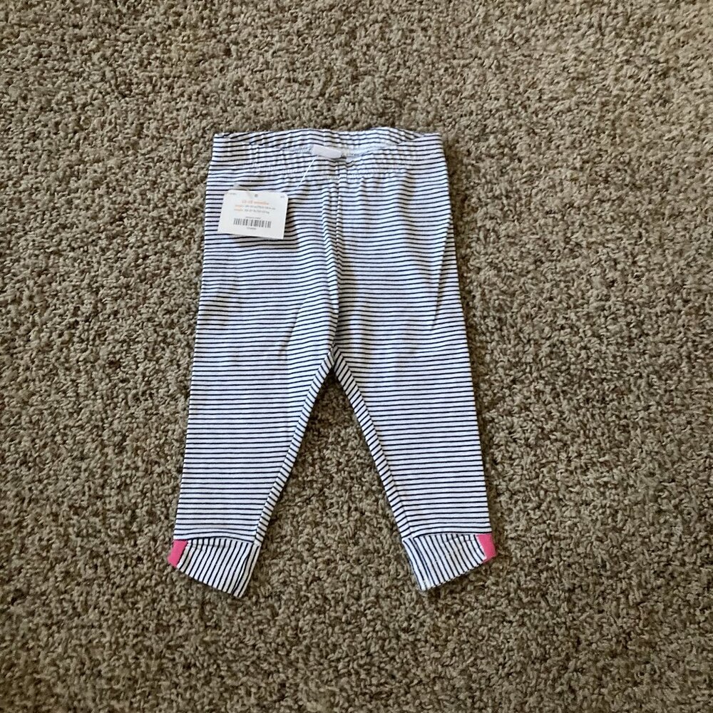 NWT Gymboree stripe pants sz 12-18 mos